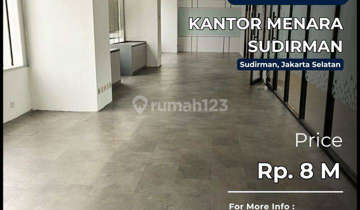 Dijual Ruang Kantor di Menara Sudirman, Jl. Jend. Sudirman 1