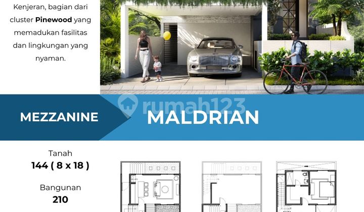 JUAL RUMAH BARU MEZZANINE AMERICAN TROPICAL HOUSE THE GRAND KENJERAN SURABAYA