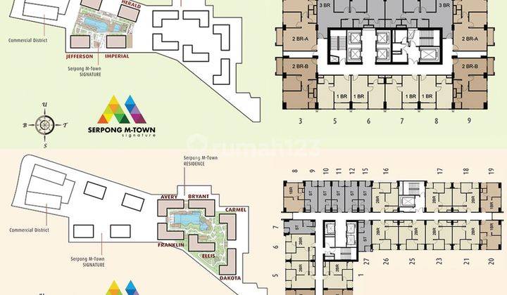 Apartemen Mtown Signature Tipe 3br View Pool Gading Serpong 2