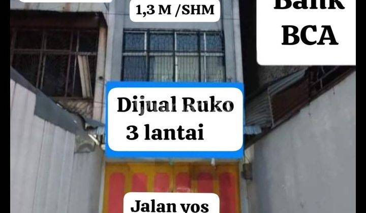Dijual murah ruko yos sudarso pinggir jalan