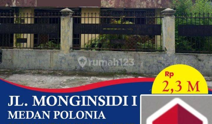 DIJUAL TANAH JLN MONGONSIDI MEDAN POLONIA 1