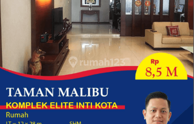 Rumah 2 Lantai Bagus SHM di Taman Malibu, Medan 1