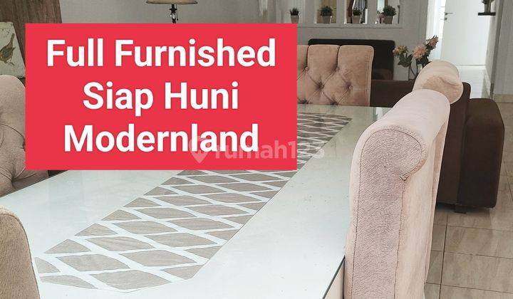 Rumah dijual Full furnished2 Lantai rapih terawat di modernland 1