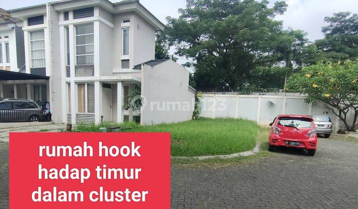 Rumah 2 Lantai hook hadap Timur SHM dalam cluster modernland  1