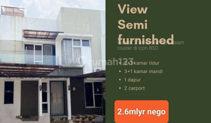 Rumah 2 Lantai siap huni di Cluster verdant view bsd 1