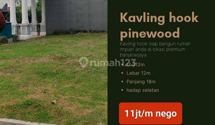 Tanah kavling hook di Hazel pinewood banjarwijaya  1