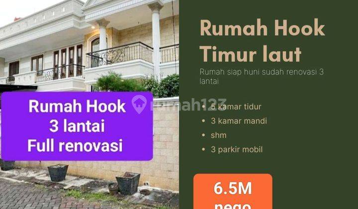 Murah !! Rumah hook 3 lantai siap huni di Citra garden 3 jakbar 1