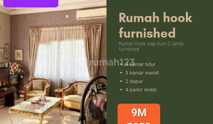 Rumah hook 2 Lantai fullfurnished di Meruya utara jakbar 1