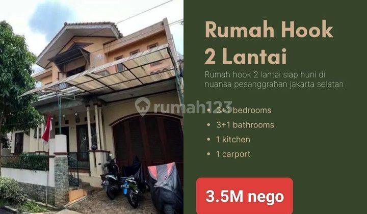 Rumah Hook 2 Lantai Bagus di Nuansa pesanggrahan Bintaro  1