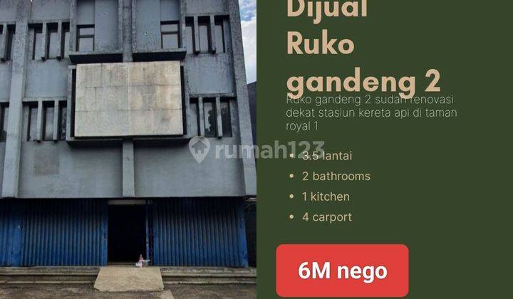 Ruko gandeng 2 siap pakai di benteng betawi Cipondoh  1