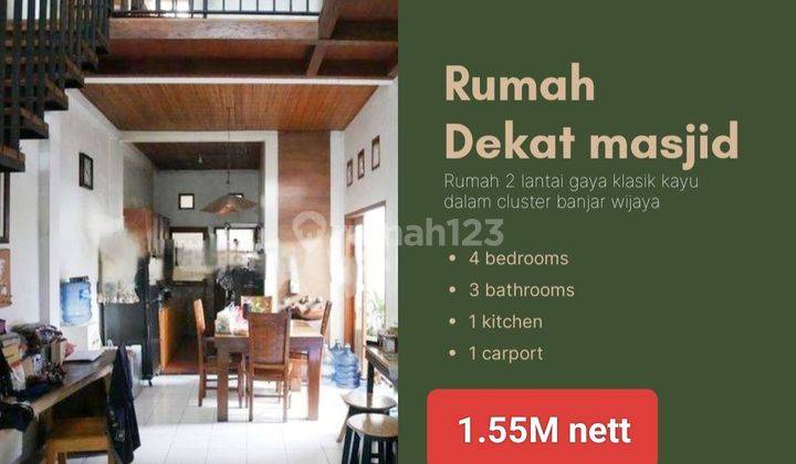 Rumah 2 Lantai Sudah Renovasi di Cluster cemara banjar wijaya  1