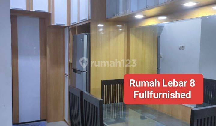 Jarang Ada!!rumah Lebar 8 Semifurnished Shm Di Cluster Nusantara 1