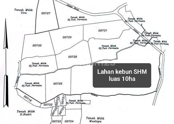 Tanah kebun luas 270000 m² SHM di Bogor jawabarat 1