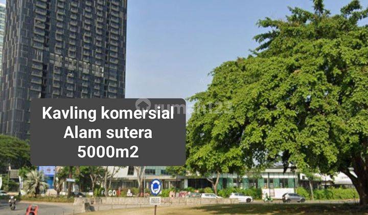 Tanah kavling komersial hotel di Jl sutera utama alam sutera 1