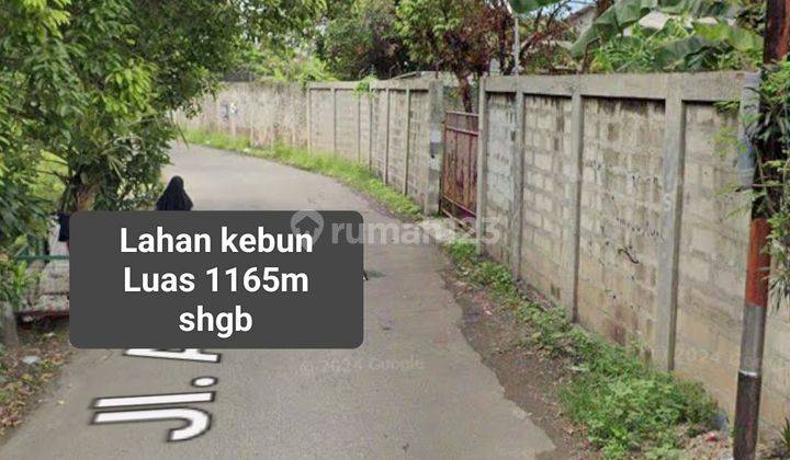 Tanah kebun 1165 m² di Jl bouraq batu ceper tangerang  1