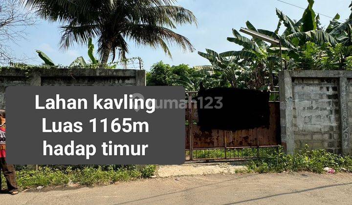 Tanah kavling 1165 m² HGB di Jl bouraq daanmogot  1