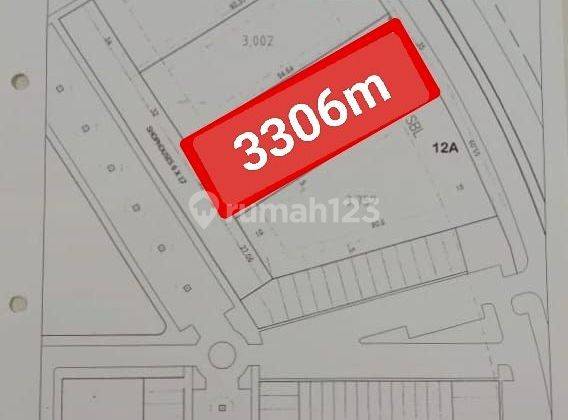 Kavling Tanah Komersial 3306 m² Strategis Alam Sutera 1