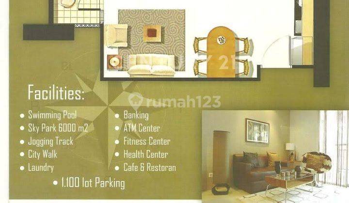 Apartemen 2BR Fully Furnished Di Green Central City JakBar 2