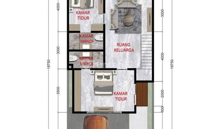 Jual Rumah Primary Hikari Garden Residence Perumahan Modern Denpasar Tipe 125 140 2 Lantai 3 Kamar 2