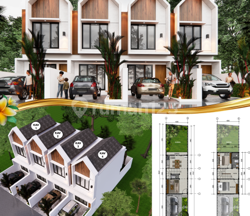 Rumah Inden 2 Lantai 2 Kamar Pemogan Denpasar Selatan Tipe 65 Harga Mulai 940 Juta