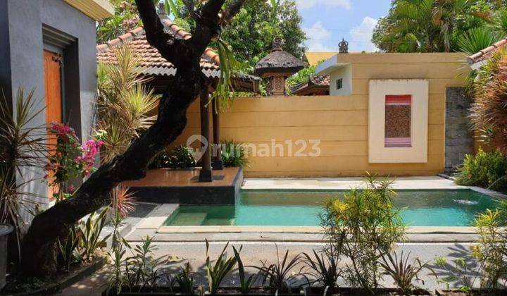 Min 4 Years Villa Full Furnished Gazebo Garden 2 Bedrooms Sekuta Sanur 1