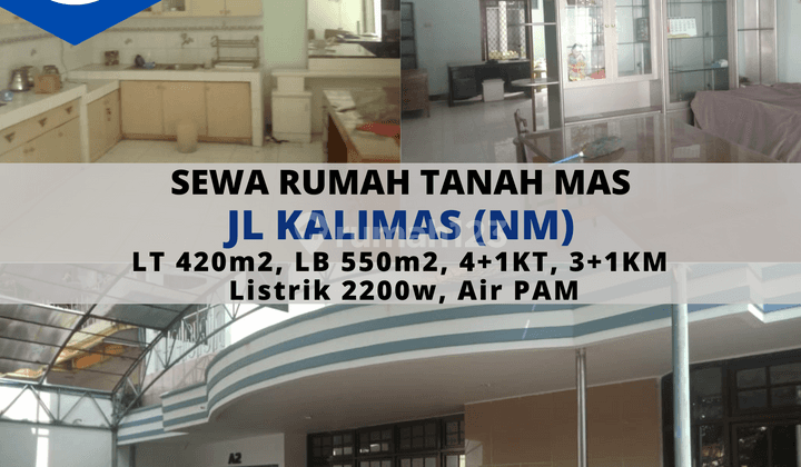 Disewakan Rumah Jl Kalimas di Tanah Mas 1