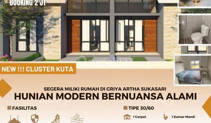 Rumah 1lantai subsidi biaya KPR 15juta dp ringan 8