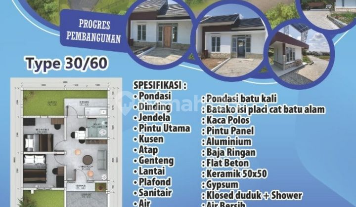 Cluster rumahku matagara 1lantai free DP dan bonus Ac 2