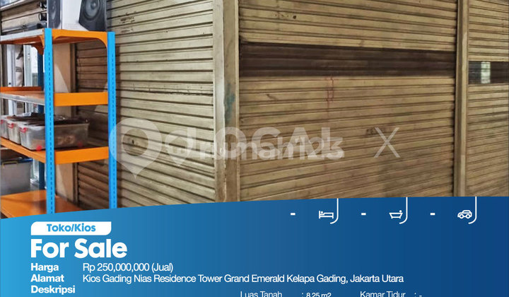 Toko/Kios Kios Gading Nias Residence Tower Grand Emerald Kelapa Gading, Jakarta Utara Toko/Kios Kios Gading Nias Residence Tower Grand Emerald Kelapa Gading, Jakarta Utara