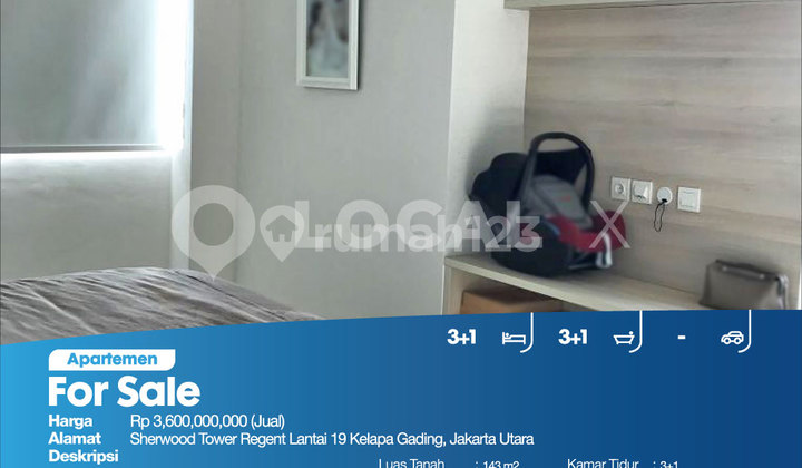 Apartemen Sherwood Tower Regent Lantai 19 Kelapa Gading, Jakarta Utara 2