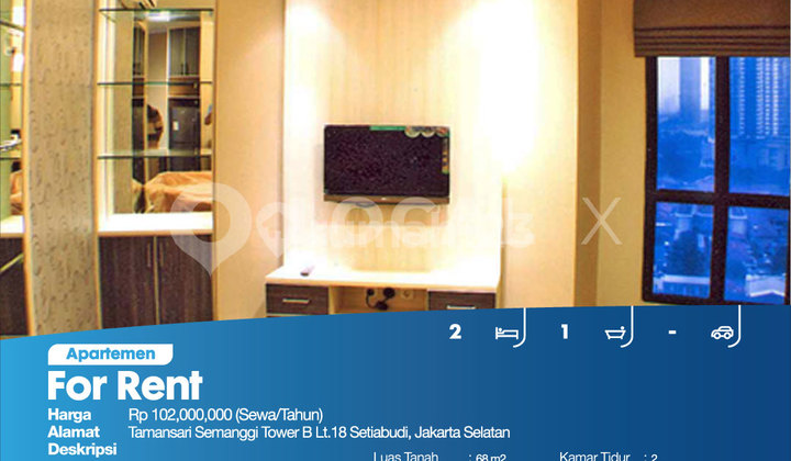 Apartemen Tamansari Semanggi Tower B Lt.18 Setiabudi, Jakarta Selatan 2