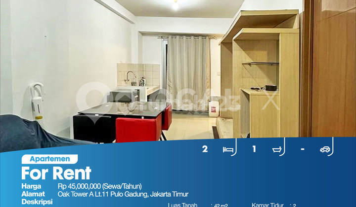 Oak Tower A Apartment 11th Floor Pulo Gadung, East Jakarta