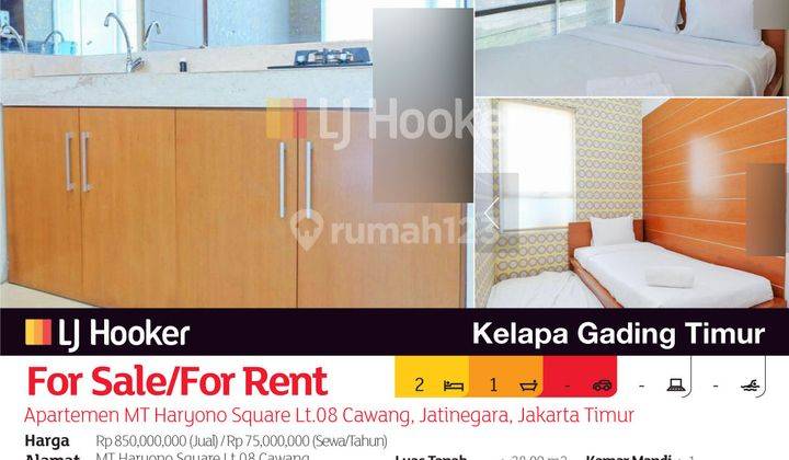 Apartemen Mt Haryono Square Lt.08 Cawang, Jatinegara, Jakarta Timur 2