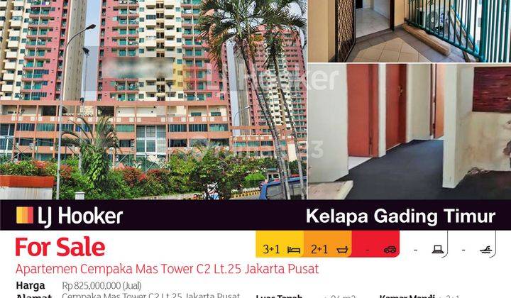 Apartemen Cempaka Mas Tower C2 Lt.25 Jakarta Pusat 2