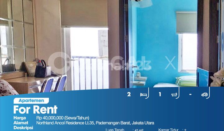 Northland Ancol Residence Apartment 35th Floor, West Pademangan, North Jakarta