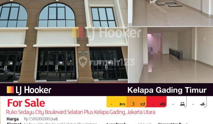 Ruko Sedayu City Boulevard Selatan Plus Kelapa Gading, Jakarta Utara 2