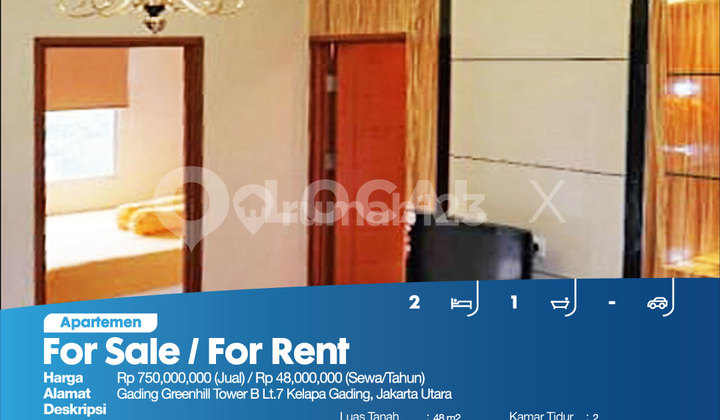 Apartemen Gading Greenhill Tower B Lt.7 Kelapa Gading, Jakarta Utara 2