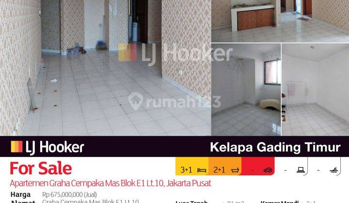 Apartemen Graha Cempaka Mas Blok E1 Lt.10, Jakarta Pusat 2