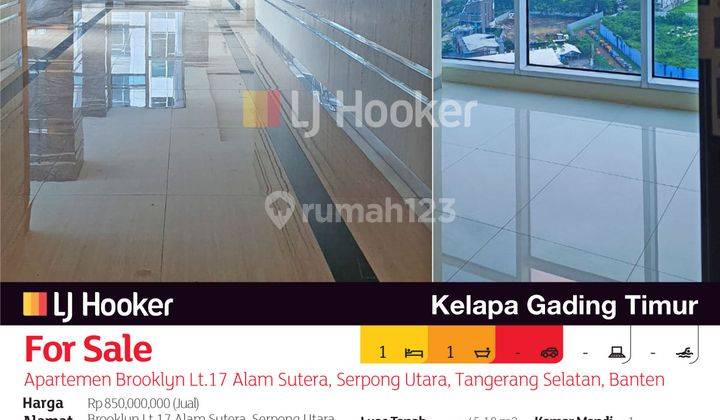 Apartemen Brooklyn Lt.17 Alam Sutera, Serpong Utara, Tangerang Selatan, Banten 2