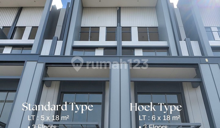 Ruko Badan Studio Loft Baru Dpuble Fasad di Hudson Gading Serpong