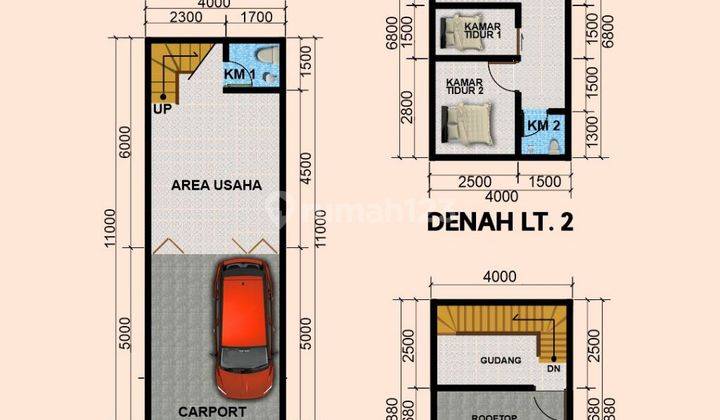 Ruko 2 Lantai + Rooftop Tanjung Priok SHM