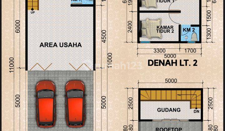Ruko 2 Lantai + Rooftop Tanjung Priok SHM