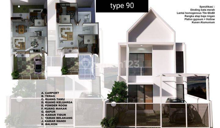 Rumah Baru On Progress Harga Murah 800 Juta di Arcamanik 1