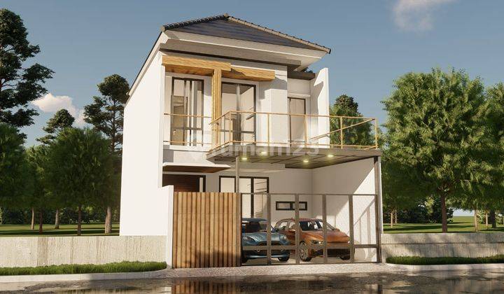 Rumah baru modern minimalis di villa melati mas Serpong 2