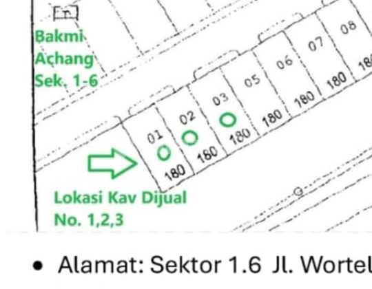 Kavling Gandeng 3 Bsda