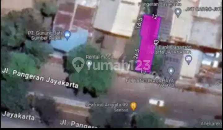 Dijual Dibawah NJOP Tanah Kavling di Pinggir Jalan Utama Jakarta Pusat Cocok untuk Rukan bisa Bangun Gedung 10