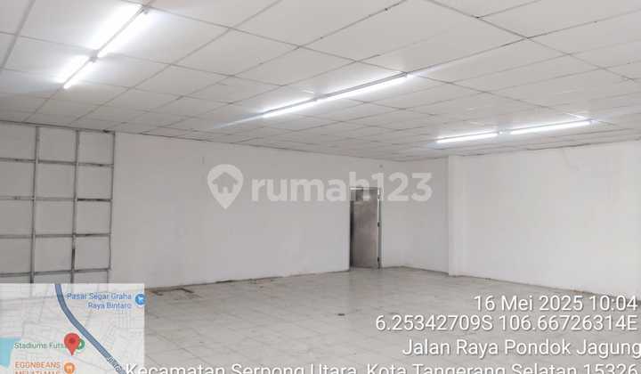 disewakan Ruko besar ex indomaret di pondok jagung  1