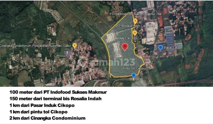 Tanah Luas Strategis Di Cikopo Cikampek Purwakarta 1