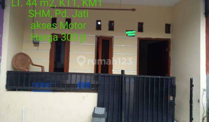 Dijual rumah akses motor di Pondok jati pondok aren Tangerang Selatan SHM Rumah 1