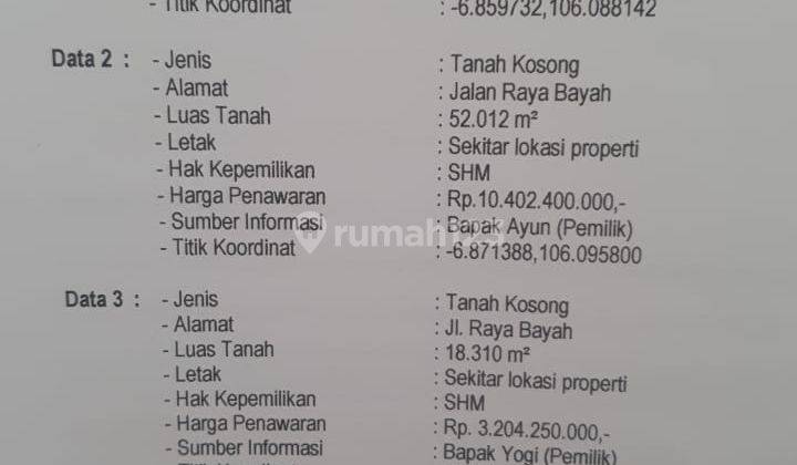 Jual Cepat Tanah Luas 8,3 Hektar Di Cihara Lebak Banten 5